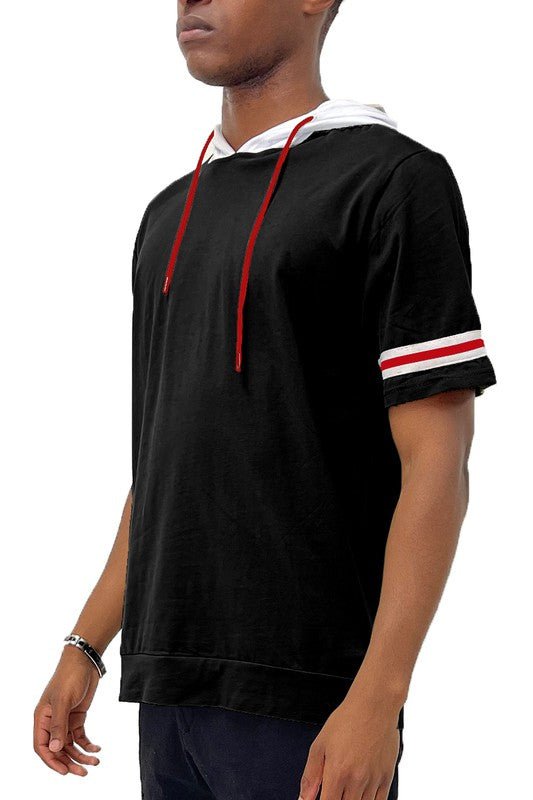 SHORT SLEEVE HOODED SHIRT