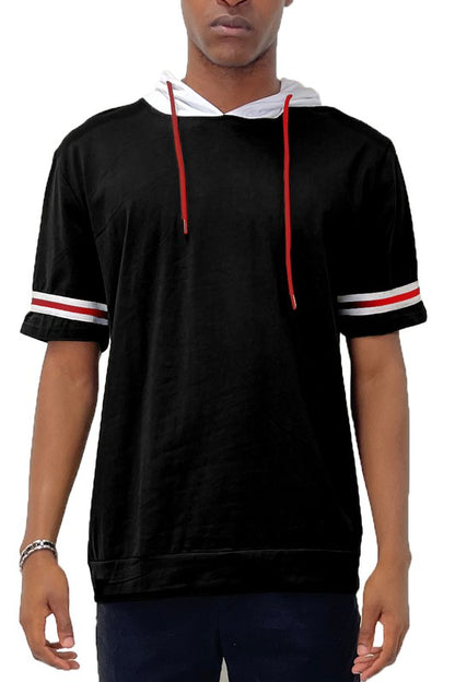 SHORT SLEEVE HOODED SHIRT