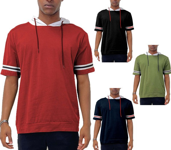 SHORT SLEEVE HOODED SHIRT