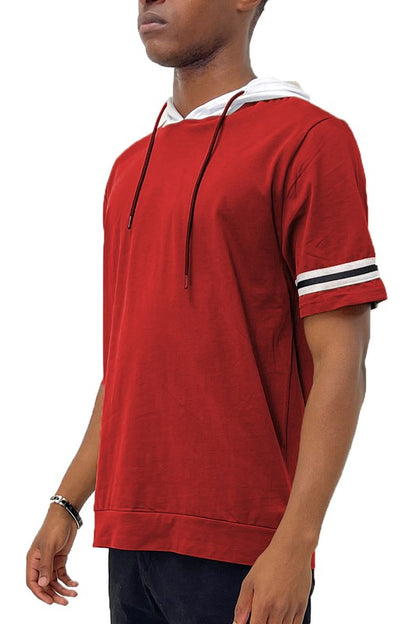 SHORT SLEEVE HOODED SHIRT