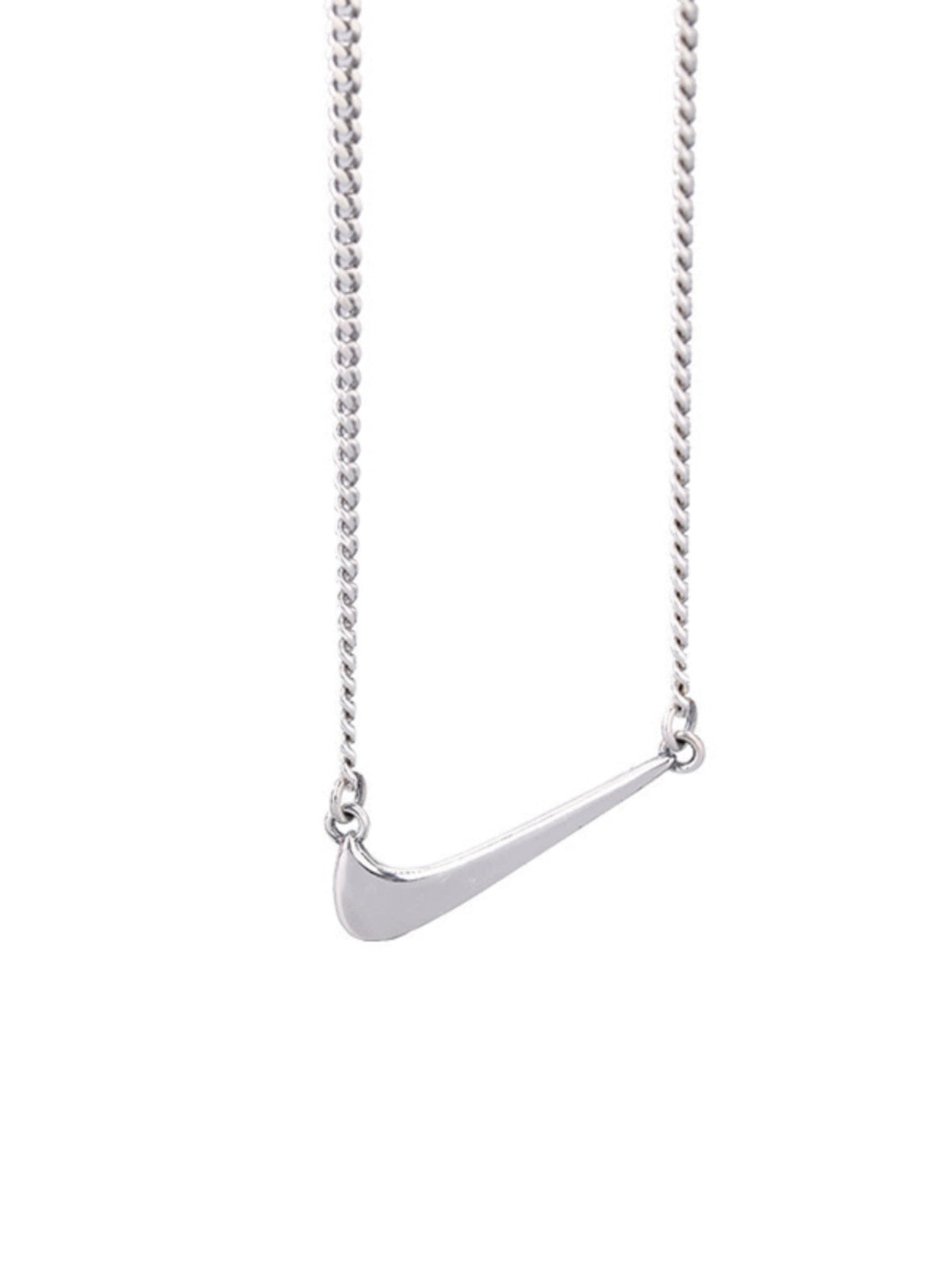 INS Titanium Steel Hook Street Pendant Couple Necklace