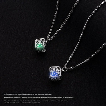 Luminous Lucky Tree Female Pendant All-Match Jewelry Necklace