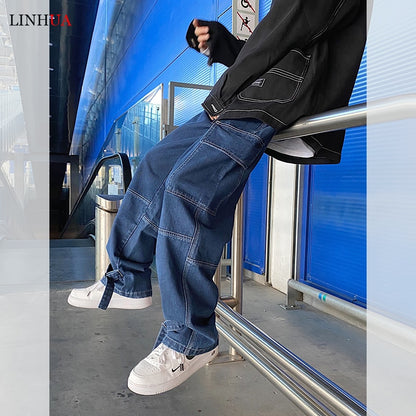 Hip Hop Streetwear Baggy Denim Jeans