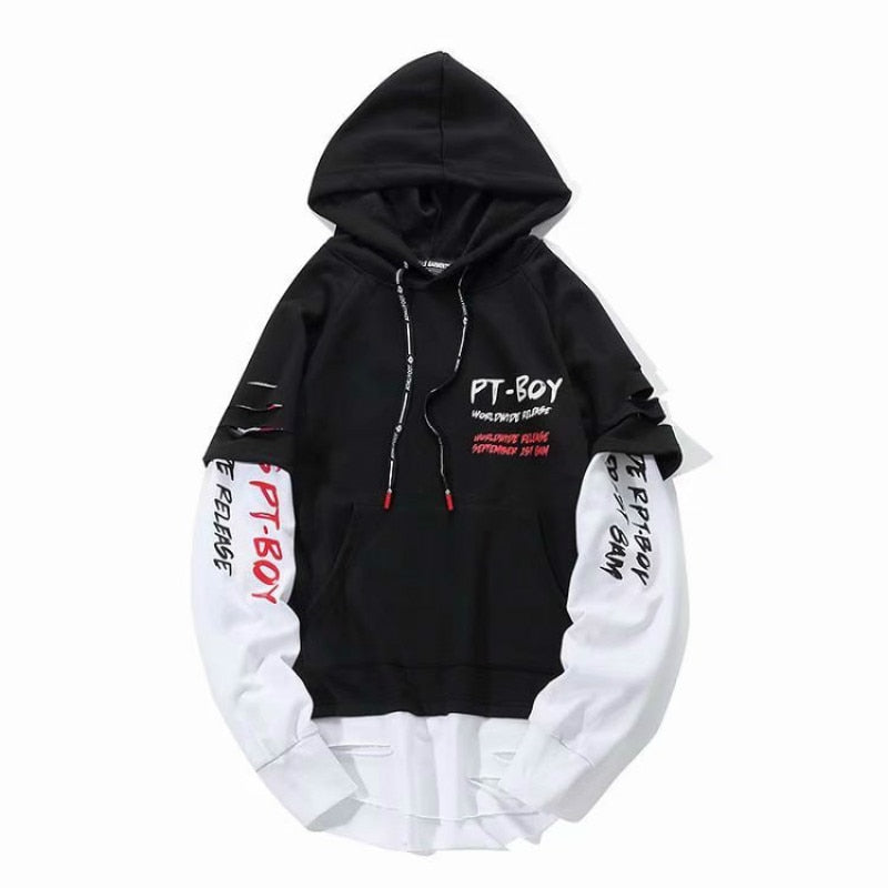 Men Letter Print Prowow Hoodies Sweatshirt