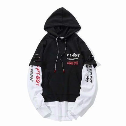 Men Letter Print Prowow Hoodies Sweatshirt