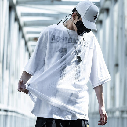 Hip Hop Sporty Mesh T-shirt