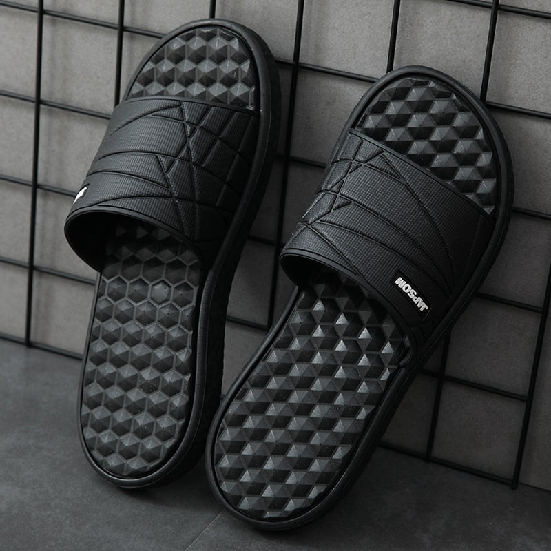 Rubber Sole Fashion Slides