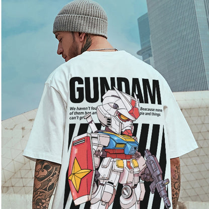 Oversize Robot Print T-shirt