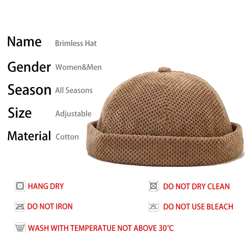 Retro Dome Melon Brimless Beanie