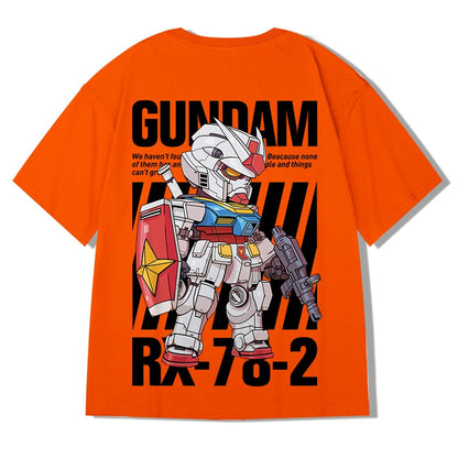 Oversize Robot Print T-shirt