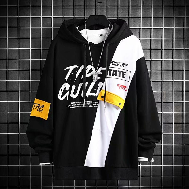 Harajuku Patchwork Japanese Hoodie