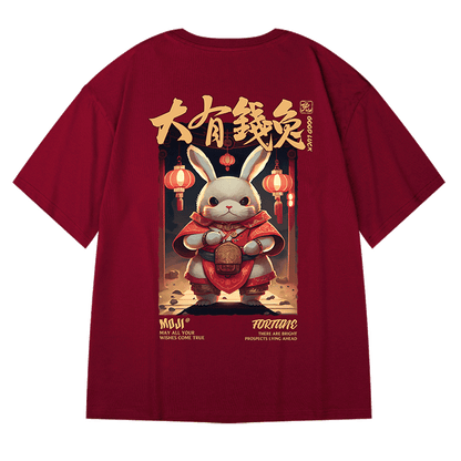 Streetwear Harajuku Wine Red T-shirt