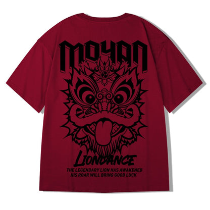 Streetwear Harajuku Wine Red T-shirt