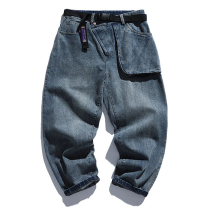 Japanese Streetwear Distressed Jeans