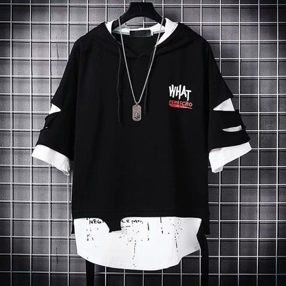 Harajuku Patchwork Japanese Hoodie