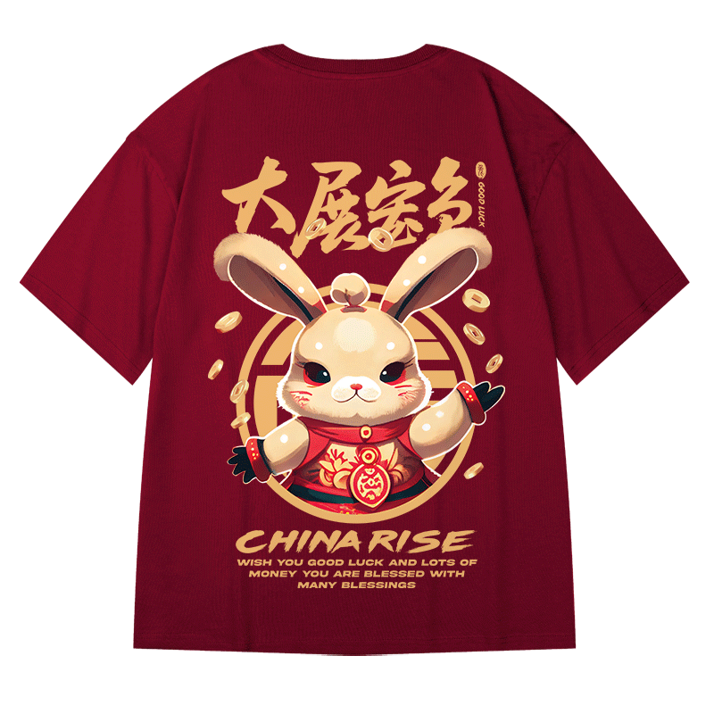 Streetwear Harajuku Wine Red T-shirt