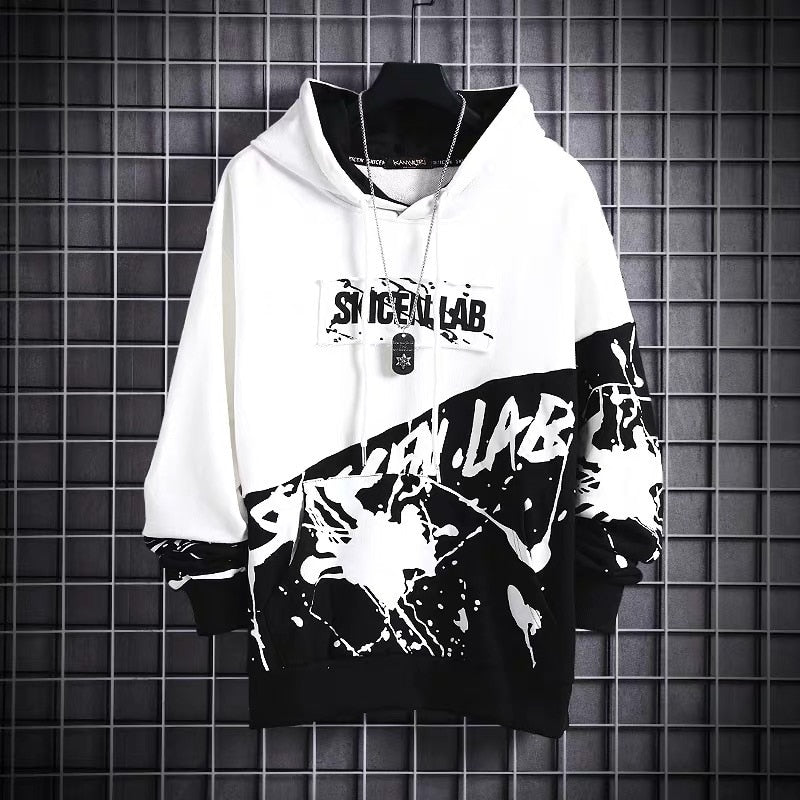 Harajuku Patchwork Japanese Hoodie