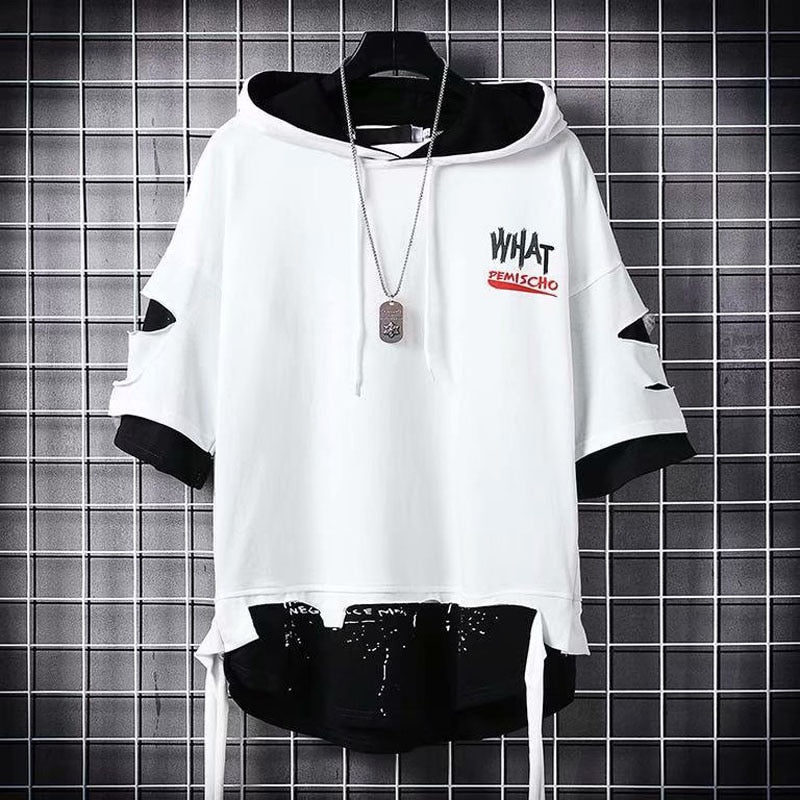 Harajuku Patchwork Japanese Hoodie